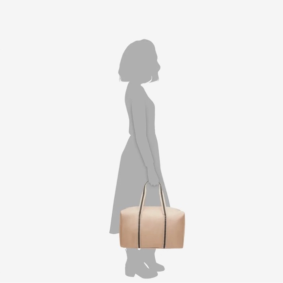 DSW Cream Duffel Bags - Picture 3 of 9